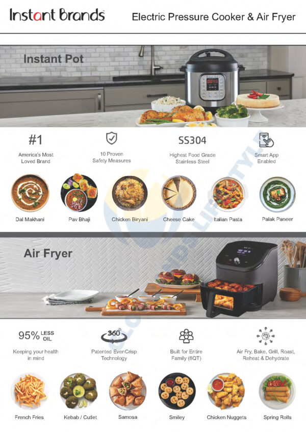 Electric Pressure Cooker & Air Fryer