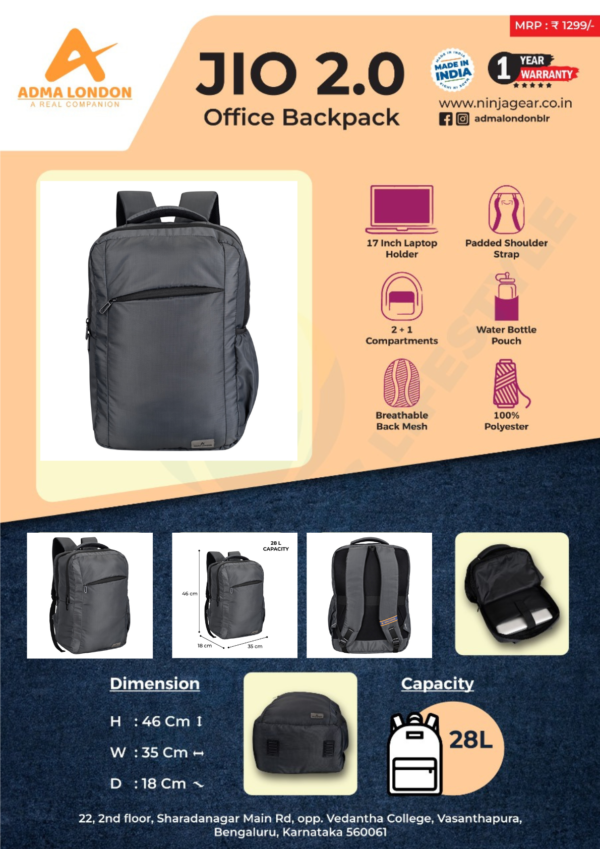 Adma London – Jio 2.0 Backpack
